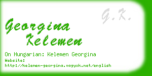 georgina kelemen business card